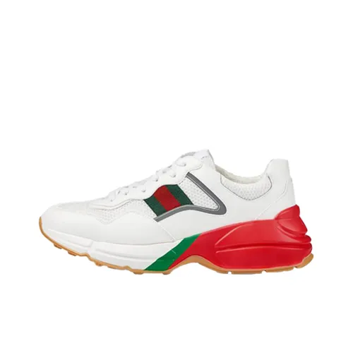 GUCCI Rhyton Daddy Shoes White Red Green Reflective