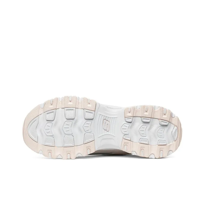 Skechers D'lites 1.0 Running Shoes White/Pink Women's-4