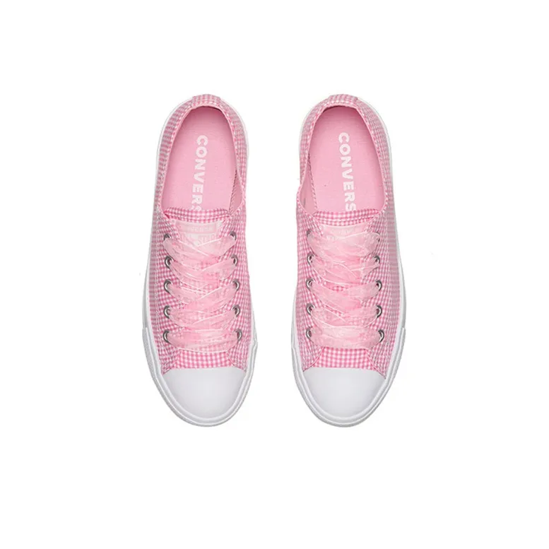 Converse Chuck Taylor All Star Dainty Low 'Pink Plaid' Women's-5