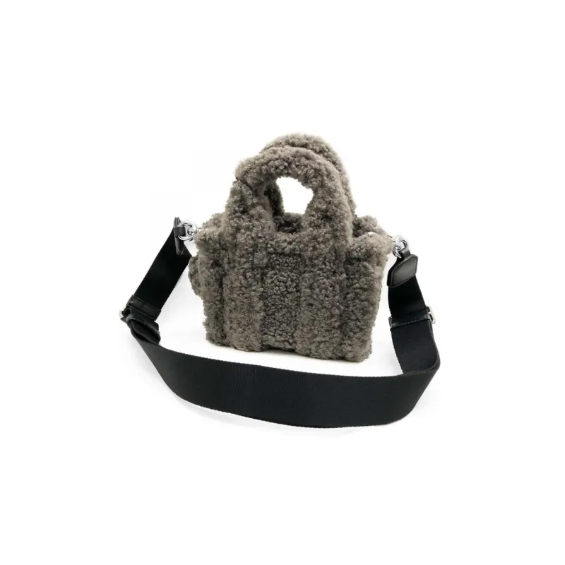 MARC JACOBS Polyester Shoulder Bag, Crossbody Bag, Handbag Regular Women's Gray-2