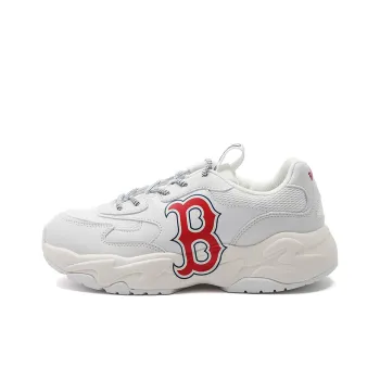 MLB Big Ball Chunky Boston Red Sox Wear Resistant Lightweight Height Increasing Low Top Chunky Sneakers Unisex Red