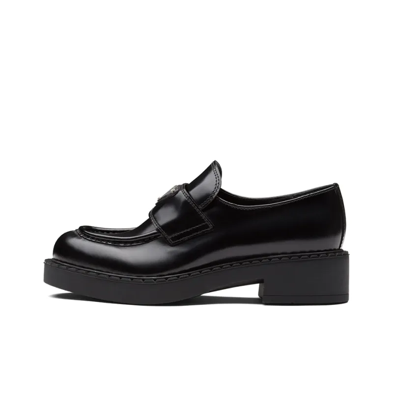 PRADA Leather Loafers 'Black' Women's-0