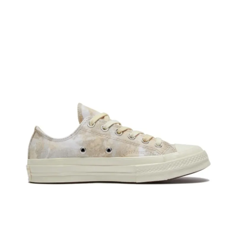 Converse Chuck 70 Plus OX Anti Slip Wear Resistant Low Top Canvas Shoes Women's Ecru-1