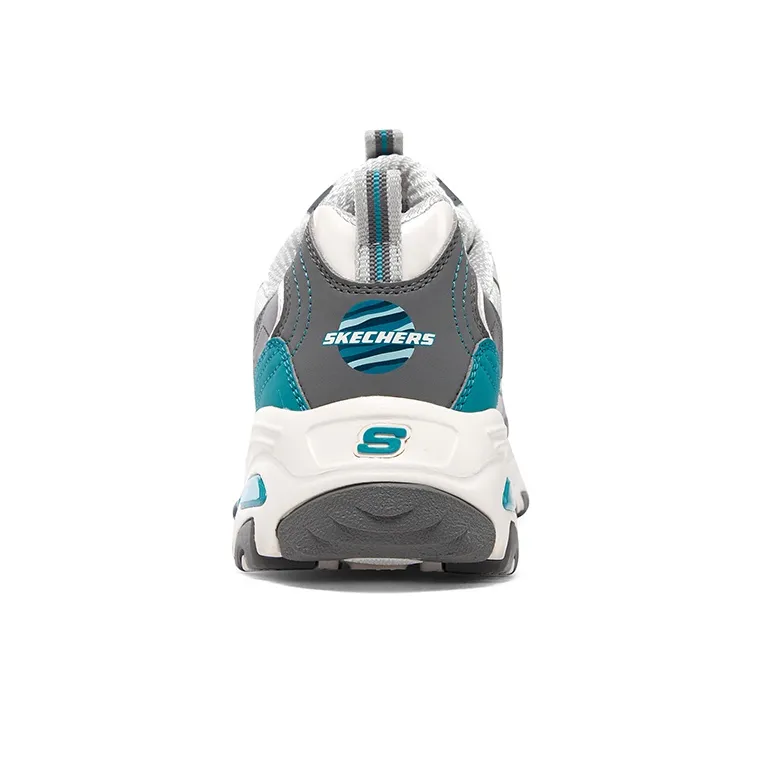 Skechers D'lites 1.0 'White Teal Grey' Women's-4