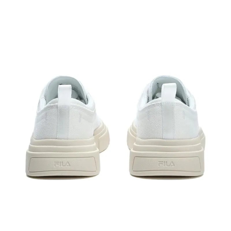 FILA LOOP Anti Slip And Wear Resistant Lightweight Cushioning Low Top Canvas Shoes Men's Sail White-3