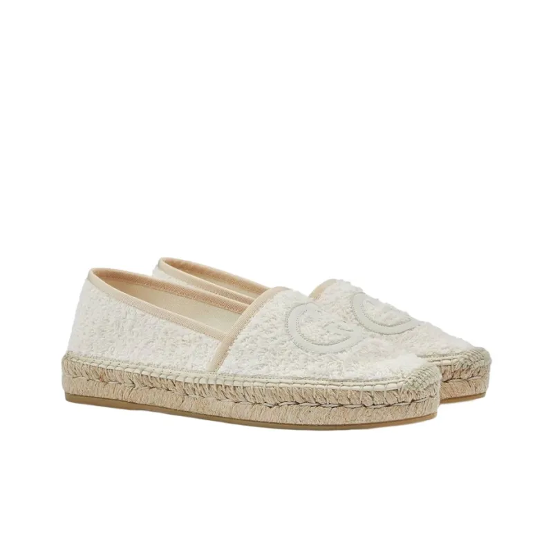 GUCCI Interlocking Espadrilles Women's Beige-2
