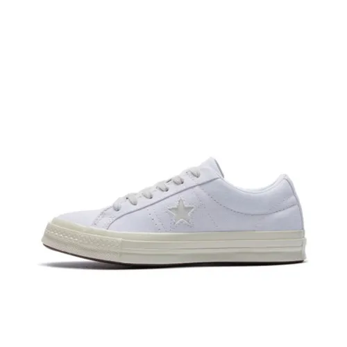 Converse One Star Non slip Lightweight Low Top Canvas Hoodie Women's White
