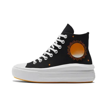 Chuck Taylor All Star Converse Move High 'Black White Orange' Women's