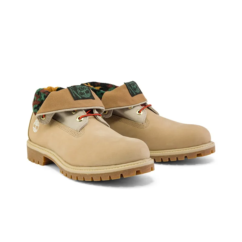 Timberland Roll Top Boots Basic 'Beige Camouflage'-3