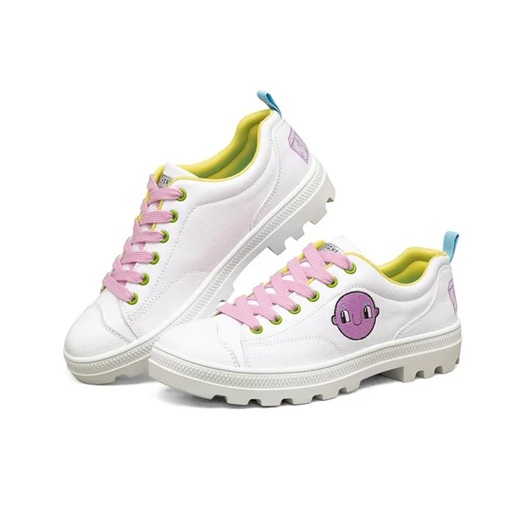 Skechers Jeremyville X Skechers Roadies Low Top Canvas Shoes White Women's-2