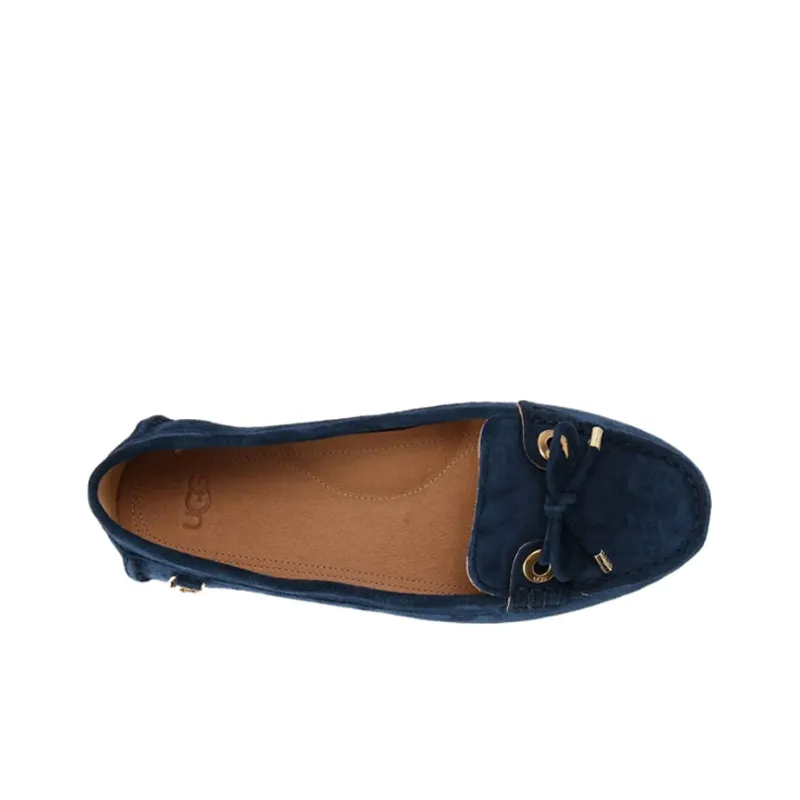 UGG ANSLEY Bow Glimmer Casual Single Shoes Women's Chestnut-3