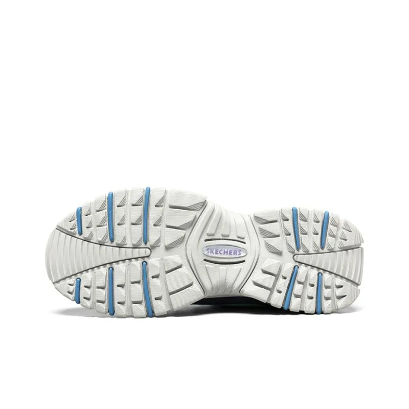 Skechers Energy Cushioning Anti-Slip And Wear-Resistant Low-Top Chunky Sneakers Women's Purple-4