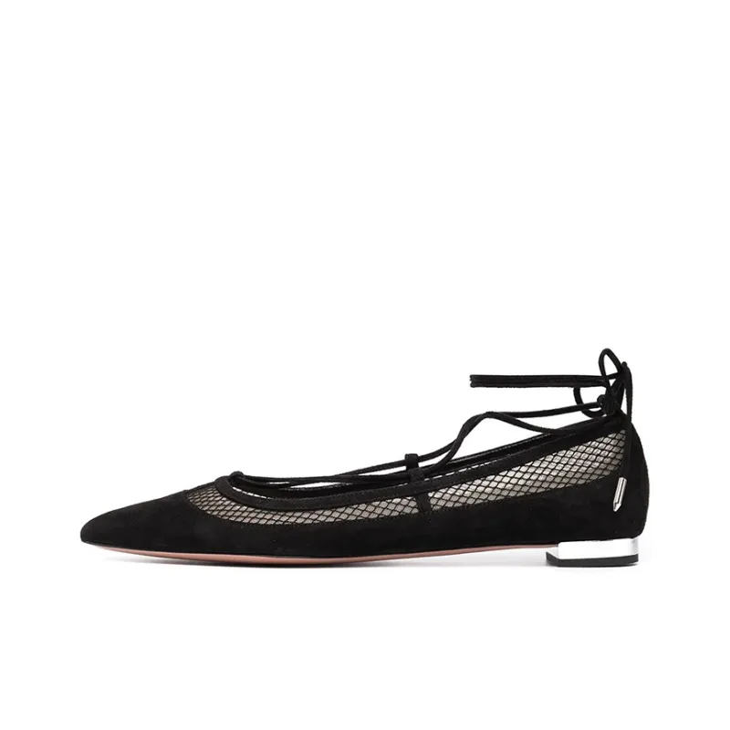 AQUAZZURA Flat Shoes Women's Black-0