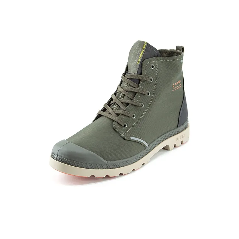 Palladium Pampa Canvas Shoes Unisex High Top White Whale Gray-1
