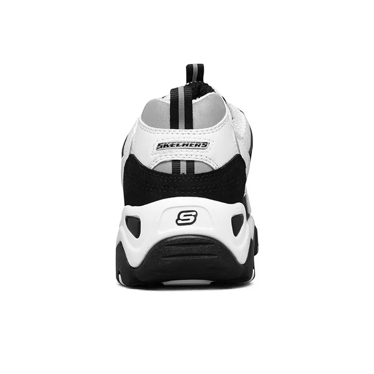 Skechers D'Lites Low Dad Shoes Gs Black/White/Grey Women's-4