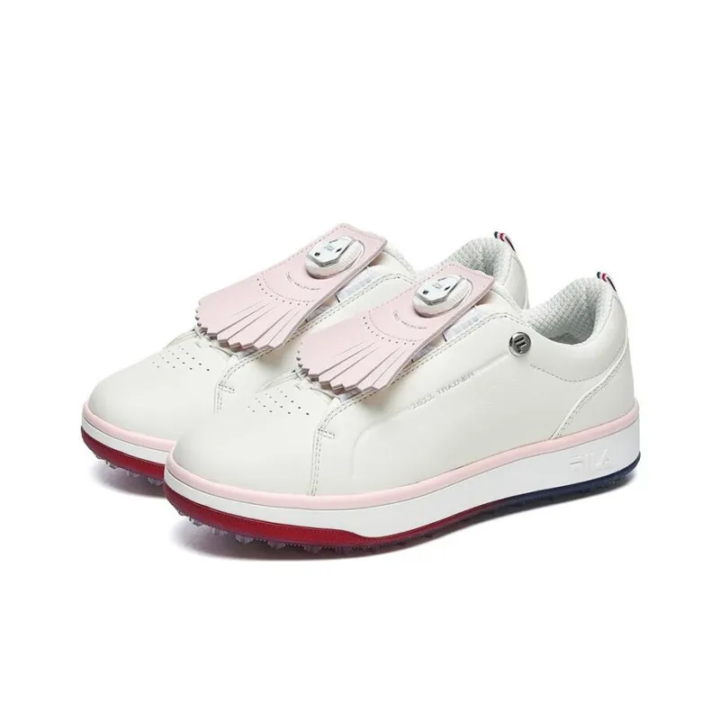 FILA GF 1911 Trainer Golf Shoes Women's Low Top Gray White-1