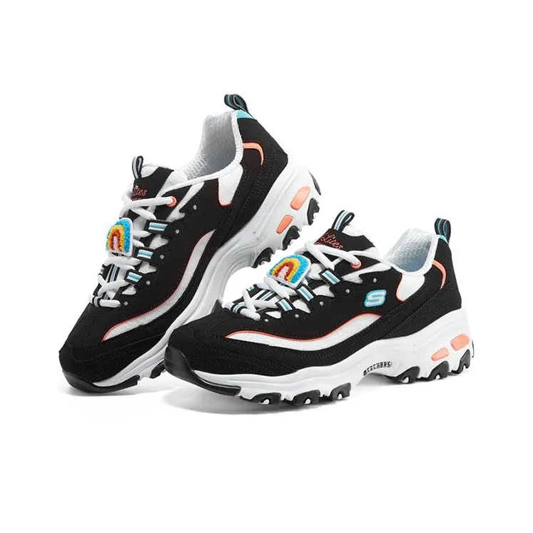 Skechers D'Lites 1.0 'Black White' Women's-2