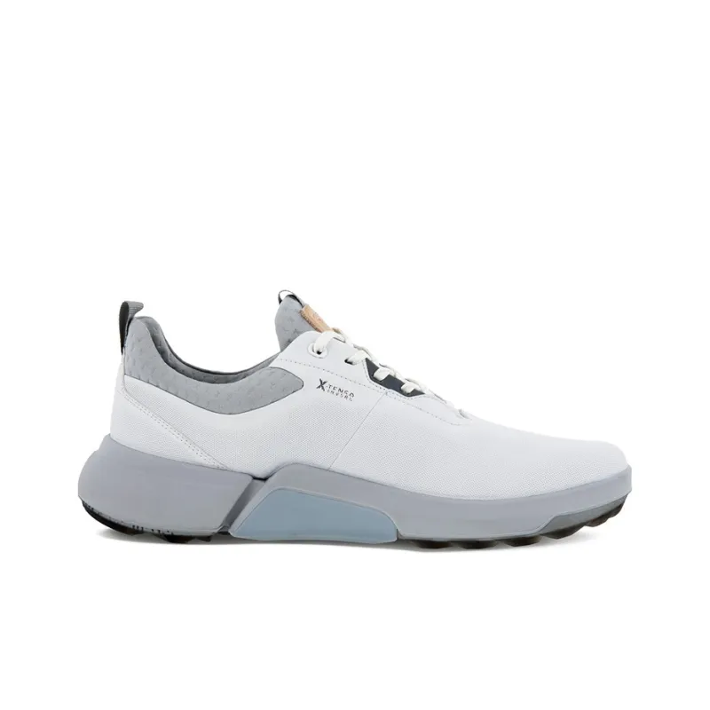 Ecco Wear Resistant Low Top Golf Shoes Men's White-1