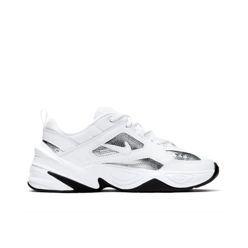 Nike M2K Tekno White Metallic Silver Black Women's-1