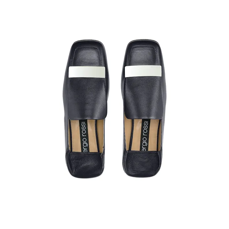 SERGIO ROSSI Sr1 Square-toe Collapsible-heel Loafers-3