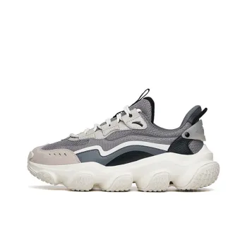Anta Continent White 2.0 Cushioning Anti Slip And Wear Resistant Low Top Chunky Sneakers Men's Gray