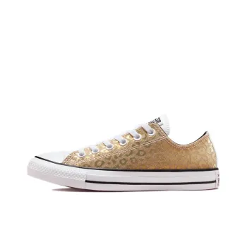 Chuck Taylor All Star Women's Converse Low 'Glitter Leopard Spots Saturn Gold' Women's
