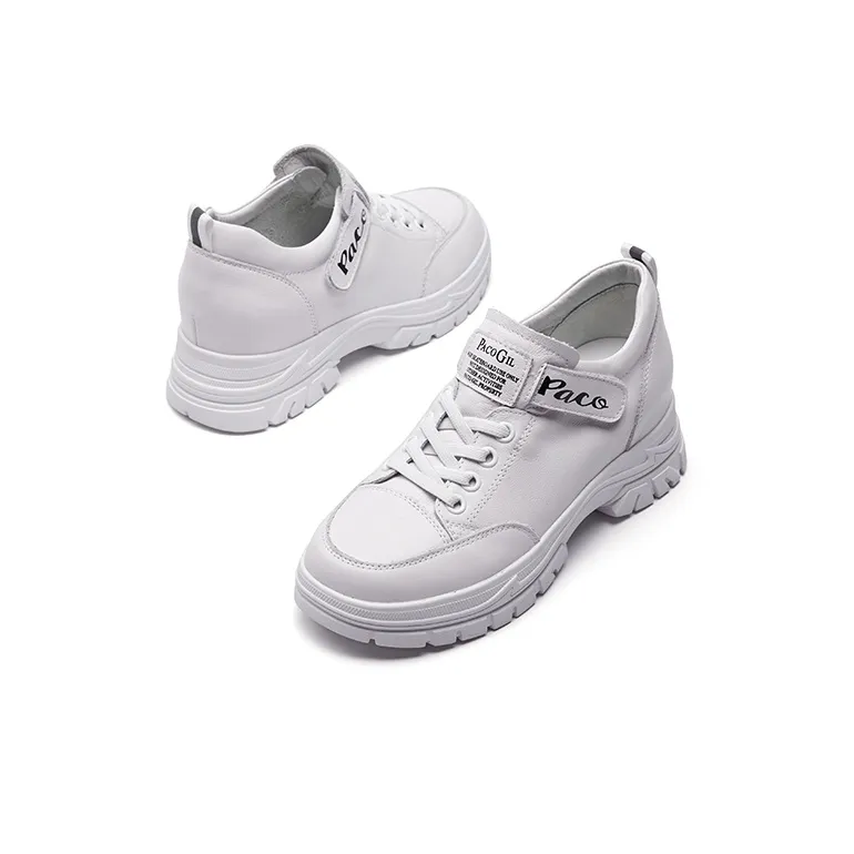 PACO GIL Chunky Sneakers Women's Low Top White-1