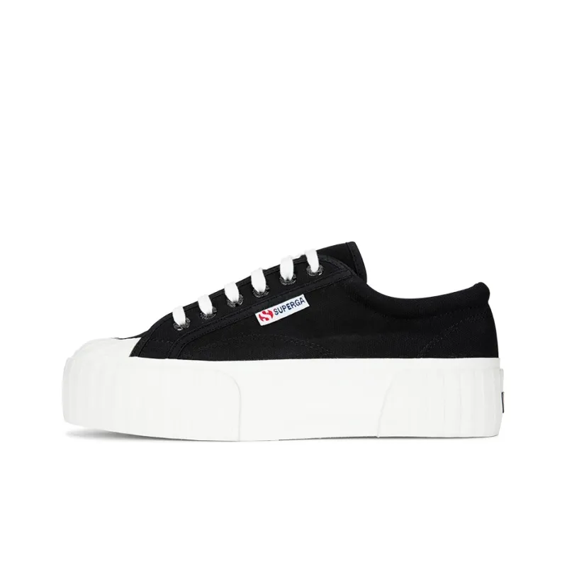 SUPERGA Low Top Canvas Shoes Women's Black-0