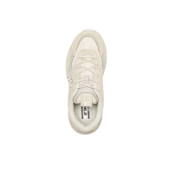 MLB Big Ball Chunky Lite SD Cushioning Anti Slip Wear Resistant Breathability Low Top Chunky Sneakers Unisex Khaki-3