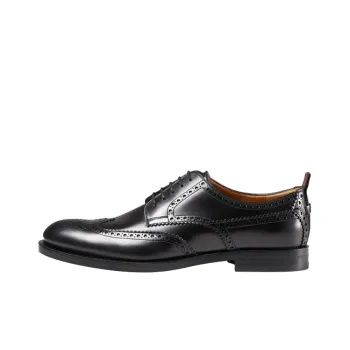GUCCI Dress Shoes Men Low Top Black
