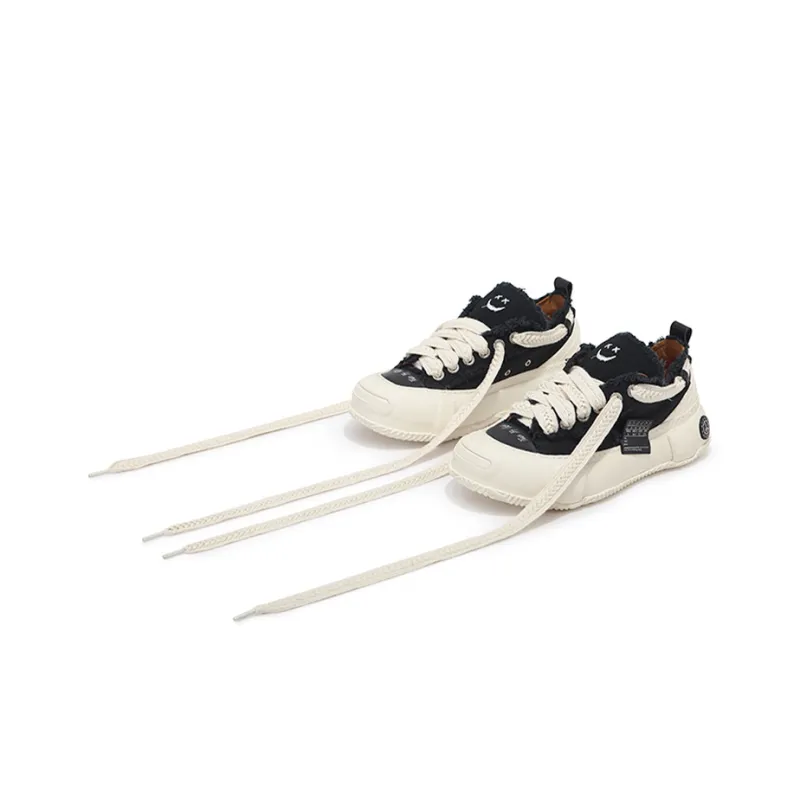 VESSEL G.O.P. 2.0 MARSHMALLOW Lows Durable Breathable Low Top Canvas Shoes Unisex Black-5