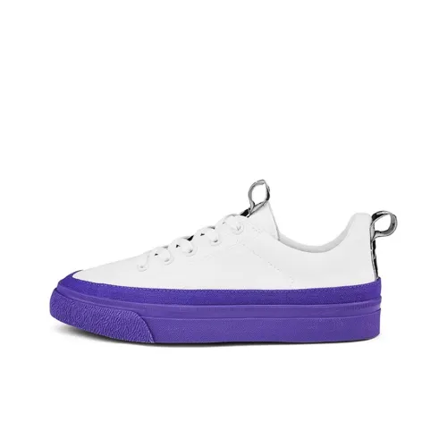 Kappa BANDA Canvas Shoes Unisex Low-Top White Purple