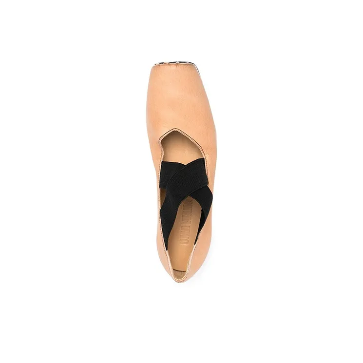 UMA WANG Mid Low Heel Shoes Women's Nude-3