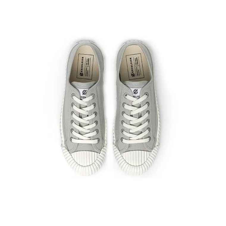 Excelsior Canvas Shoes Women's Low Top Sky Gray-3