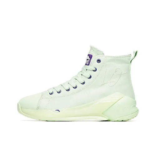 Anta Anti-Slip Wear-Resistant High-Top Canvas Shoes Women's Green