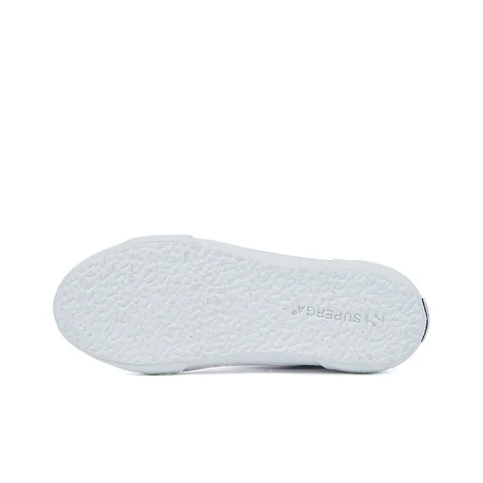 SUPERGA Wear-Resistant Slip-Resistant Low-Top Tail Versatile Women's White Silver-5