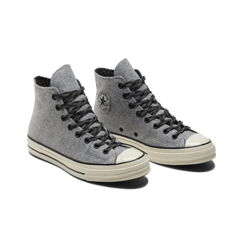 Chuck 70 Converse High Flannel 'Grey'-2
