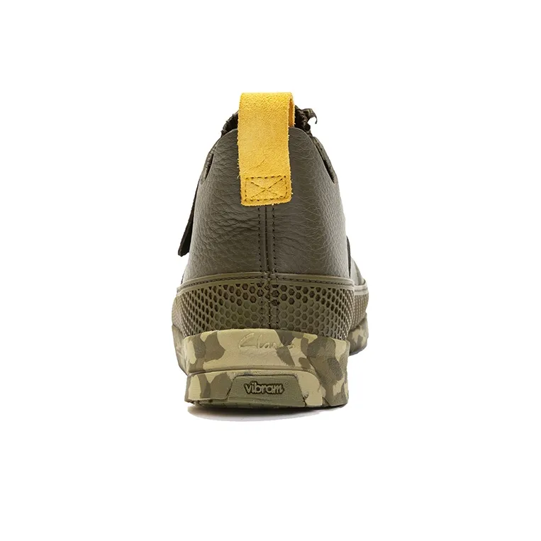 Clarks Trigenic Chunky Sneakers Men Low Top Olive Green-4