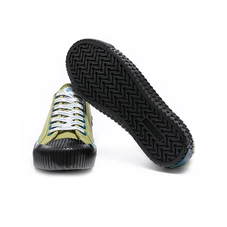 Excelsior Canvas Shoes Unisex Low Top Winter Moss Green-4