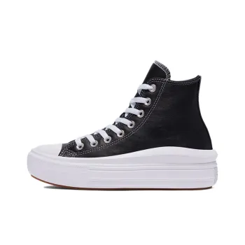 Converse Chuck Taylor All Star Move High Top Anti-Slip Wear-Resistant High-Top Canvas Shoes Women's Black White