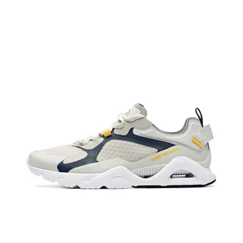 ANTA Chunky Sneakers Men Low Top Shade 1 Gray/Coastal Blue/ANTA White
