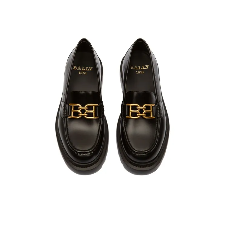 BALLY Gioia Flat Women's Casual Shoes Women's Black-3