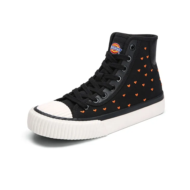 Dickies Anti Slip Wear Resistant High Top Canvas Shoes Women's Black-1