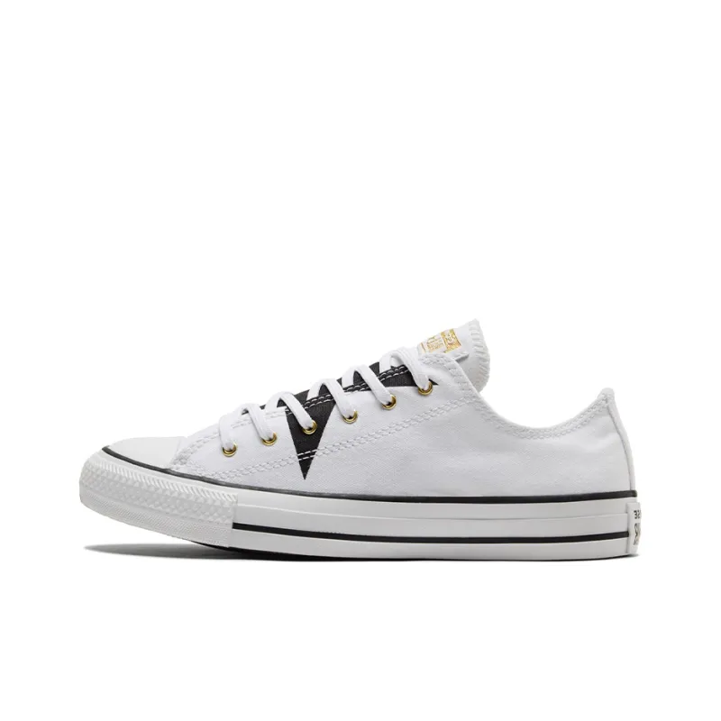 Converse Chuck Taylor All Star Low Top Canvas Shoes White/Black-0