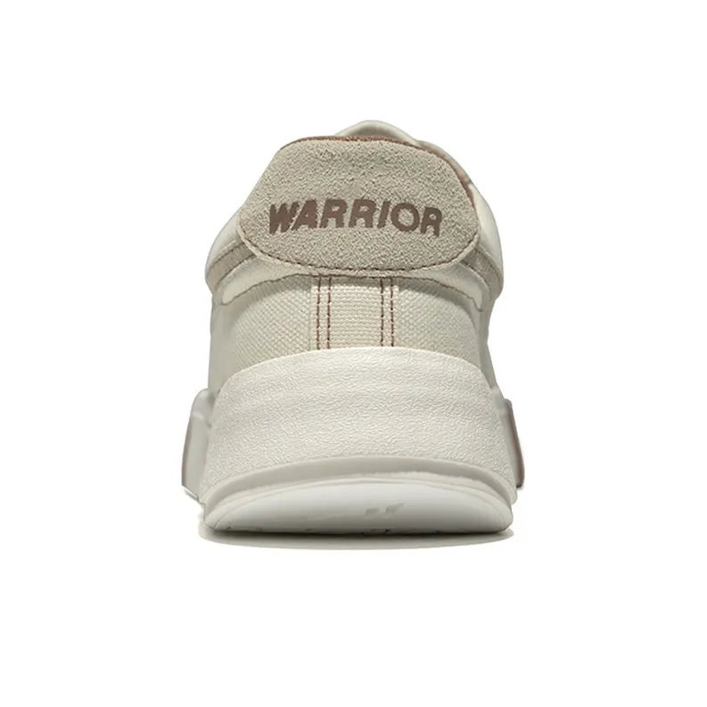 Warrior Chinoiserie Collection Multicolor Small Heel Low Top Retro Sports Canvas Shoes Unisex Khaki-3