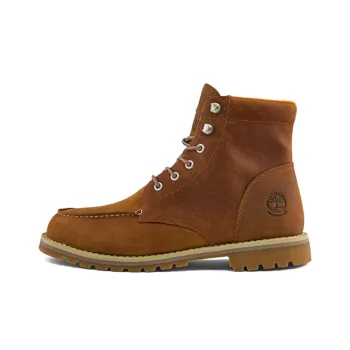 Timberland Redwood Falls Waterproof Moc Toe Wide Fit Boots 'Rust Nubuck'