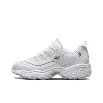 Skechers D'lites 1.0 Running Shoes White/Gold