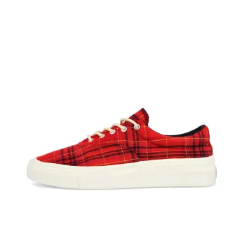 Skid Grip Converse Low 'Twisted Plaid Haute Red'