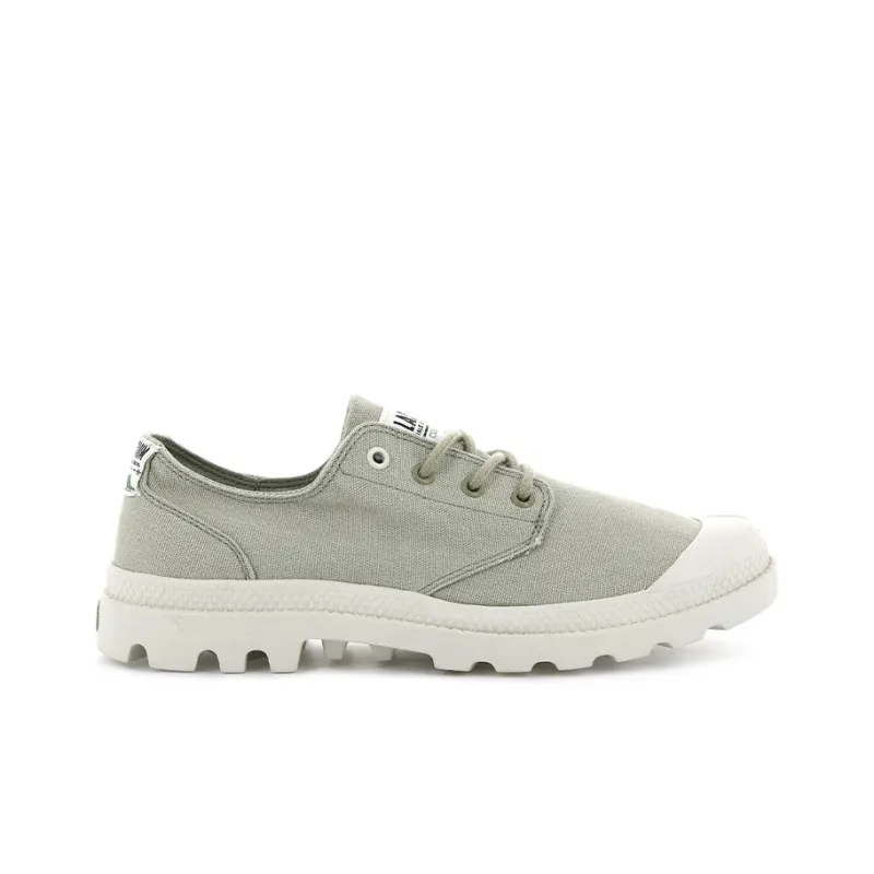 Palladium Pampa Ox Organic Slip Resistant, Abrasion Resistant, Breathable Low Top Canvas Shoes Unisex Light Green-1