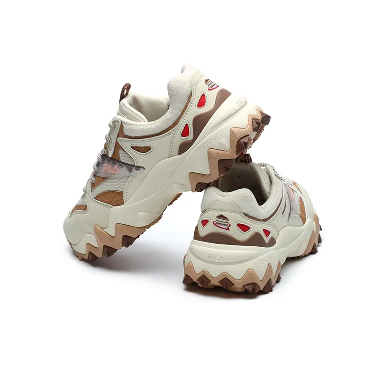 FILA Oakmont 2 Chunky Sneakers Women's Low Top Cloud/India Brown-4